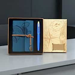 Toptan Defter Kalem Mavi Set